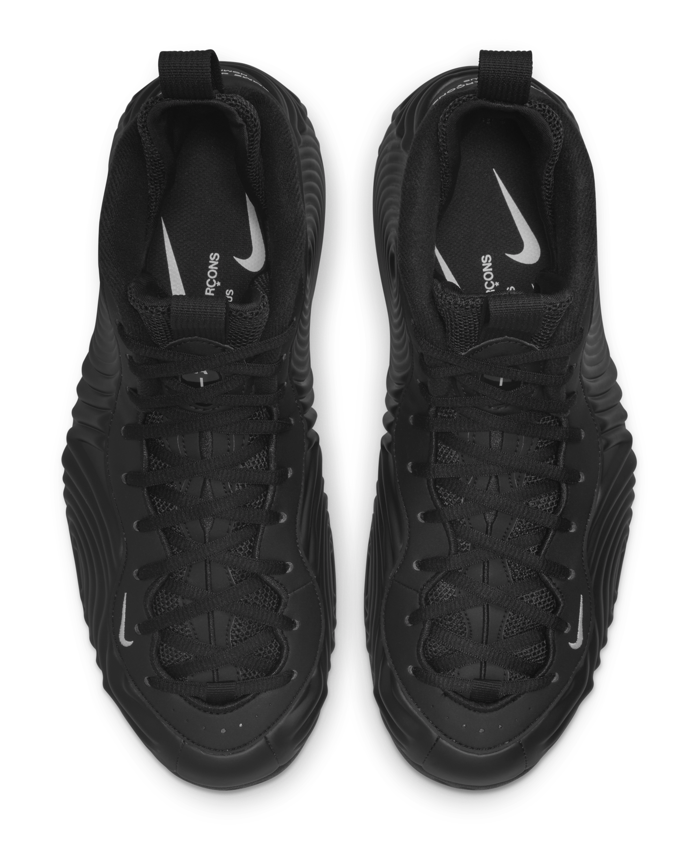 Comme des Garçons x Nike Air Foamposite One (Black) DJ7952 001 Top