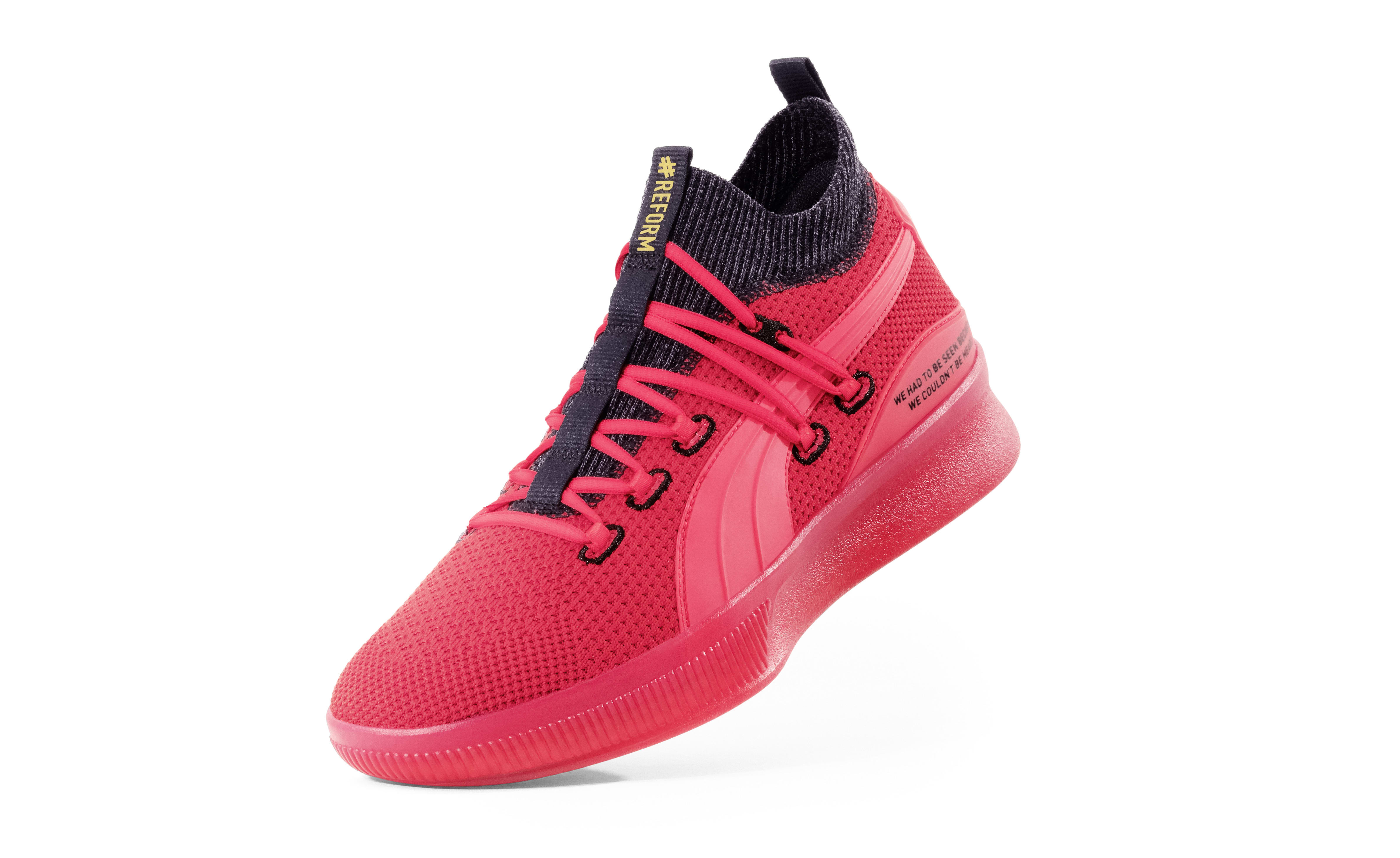 puma clyde court red black