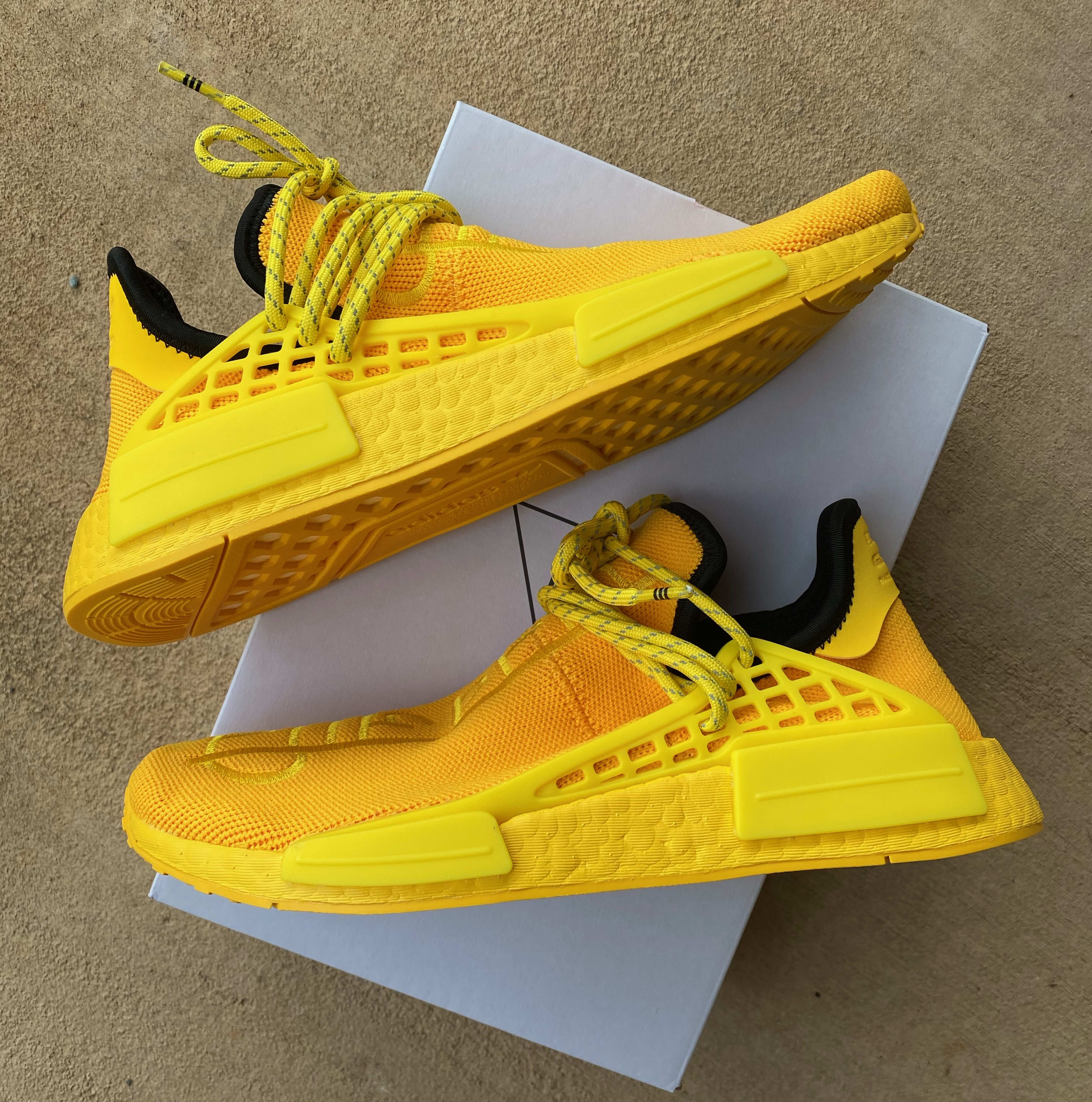 Pharrell x Adidas NMD Hu 'Yellow' GY0091 Side