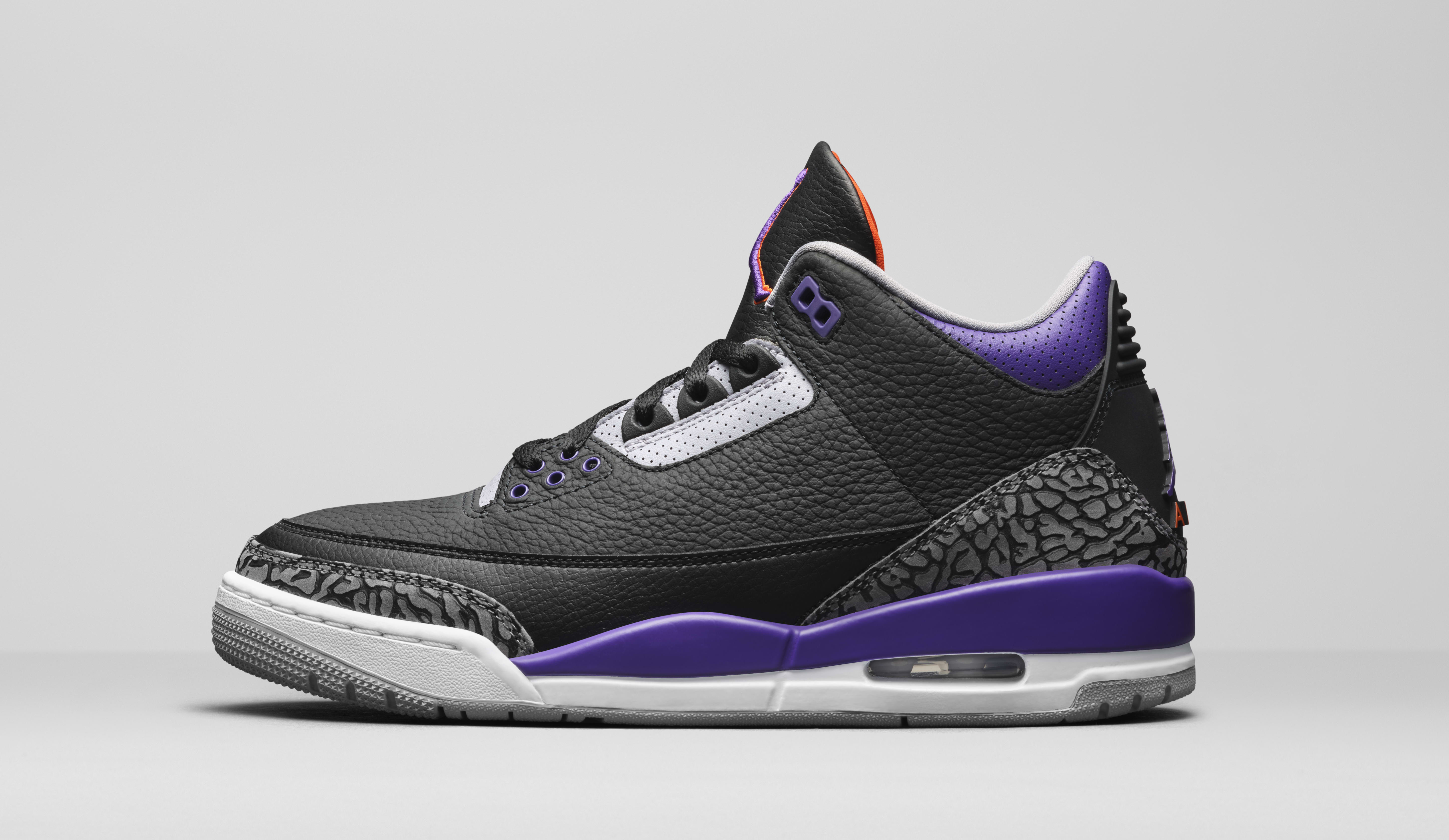 Air Jordan 3 Retro 'Tribunal Roxo' CT8532-050 Lateral