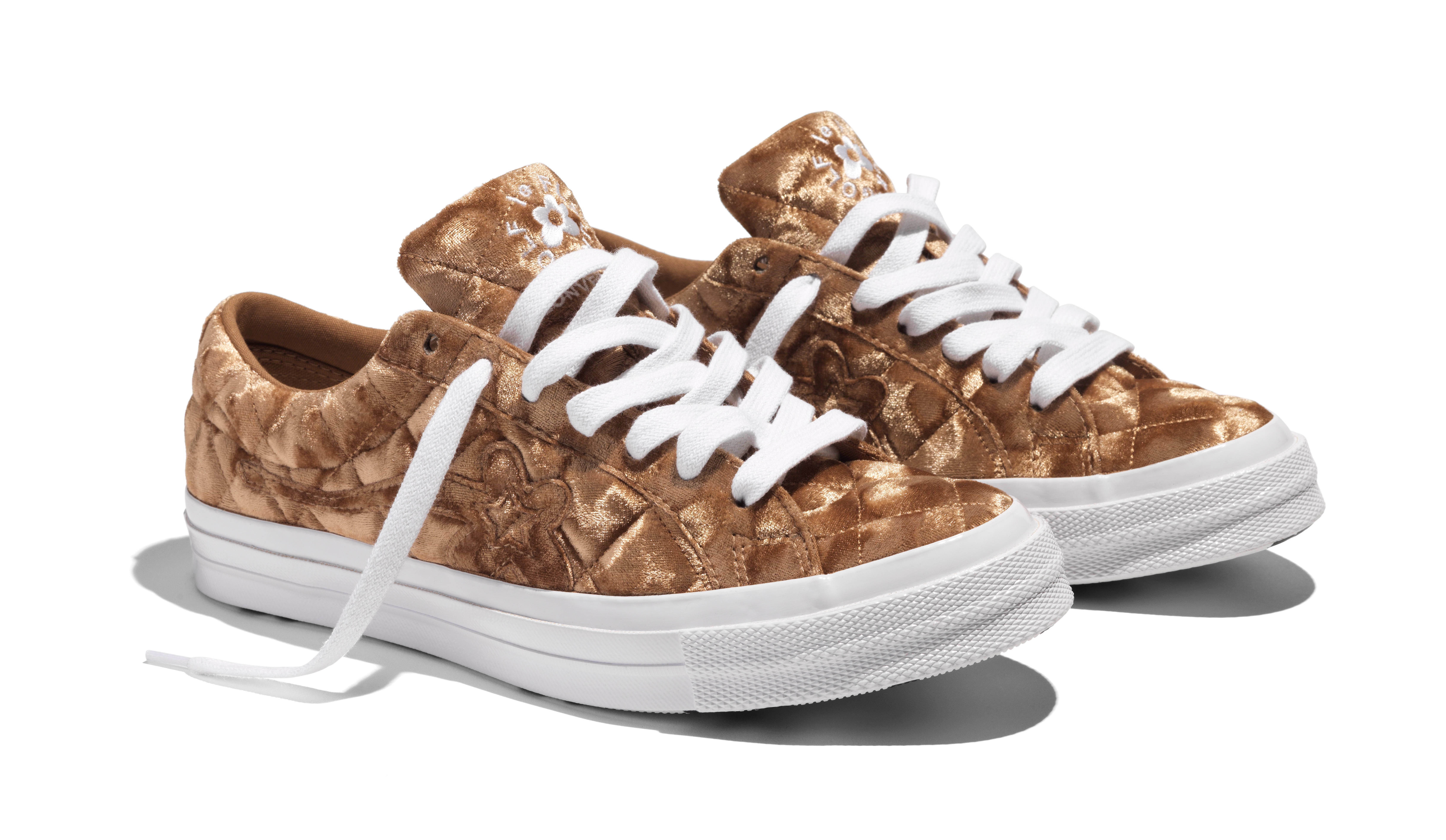 converse quilted metallic