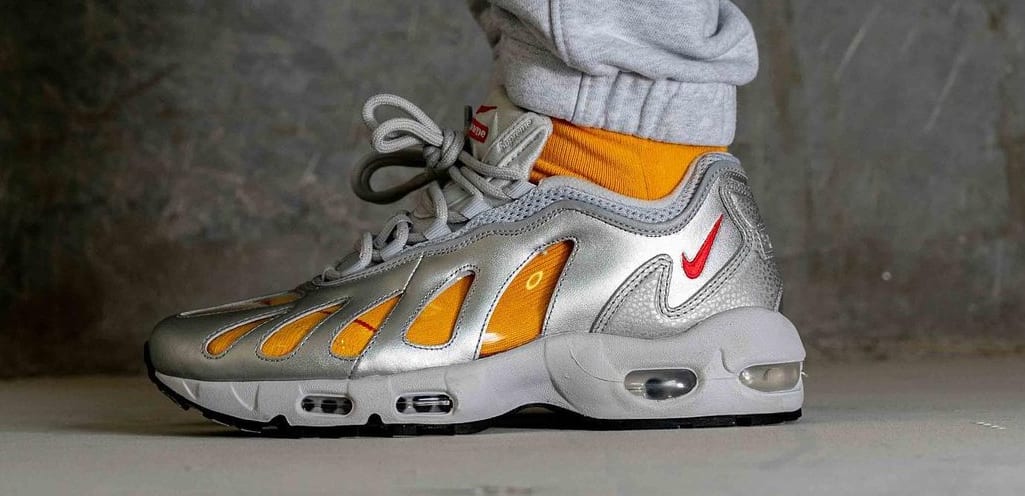 Supreme x Nike Air Max 96 'Silver' CV7652-001 Lateral