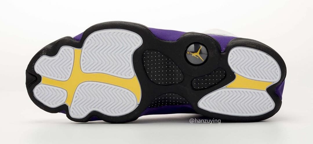 jordan retro 13 purple and gold