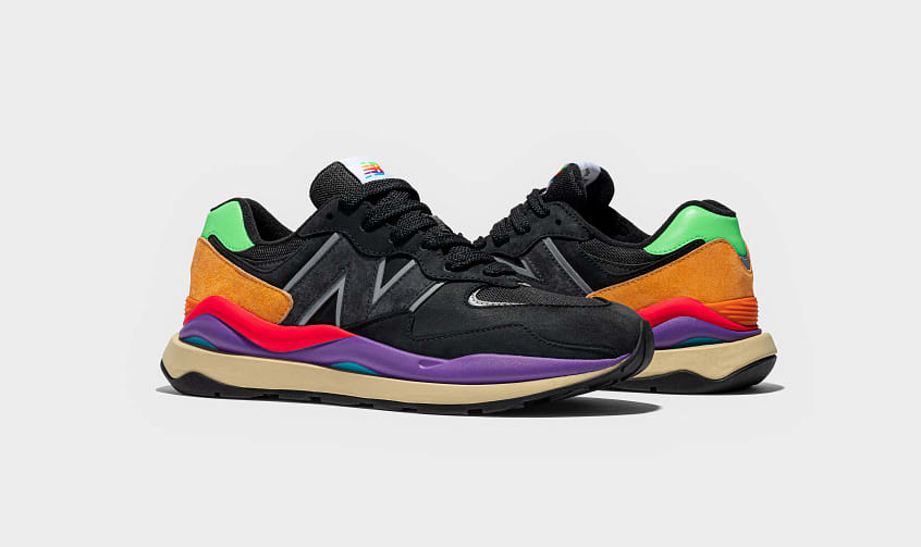 new balance unisex 57 40 leather sneakers