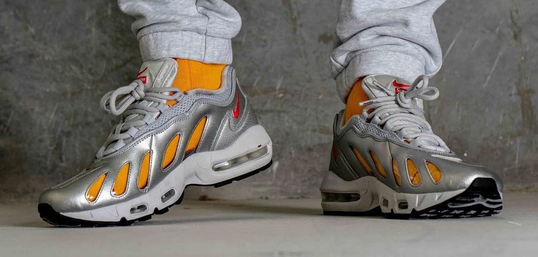 Supreme x Nike Air Max 96 'Silver' CV7652-001 Front