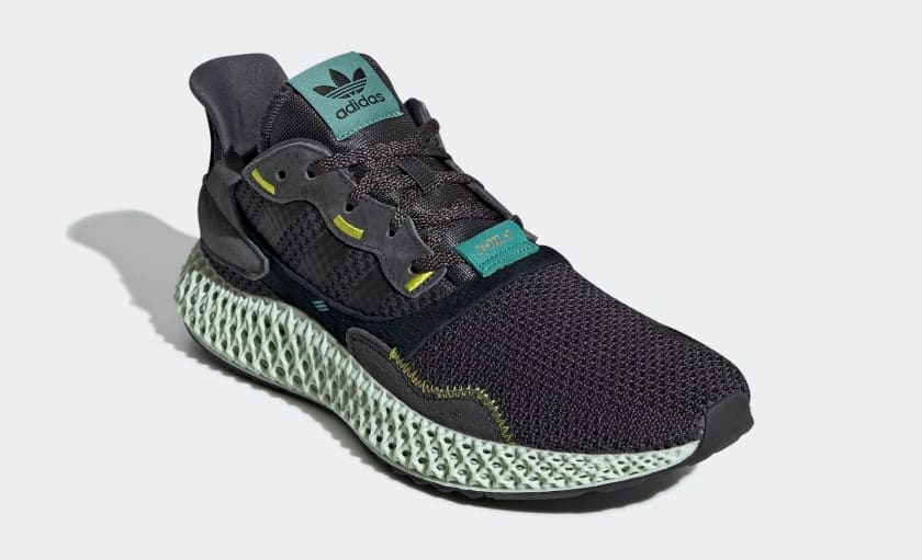 Adidas ZX 4000 4D 'Carbon/Carbon/Semi Solar Yellow' BD7865 Release Date |  Sole Collector