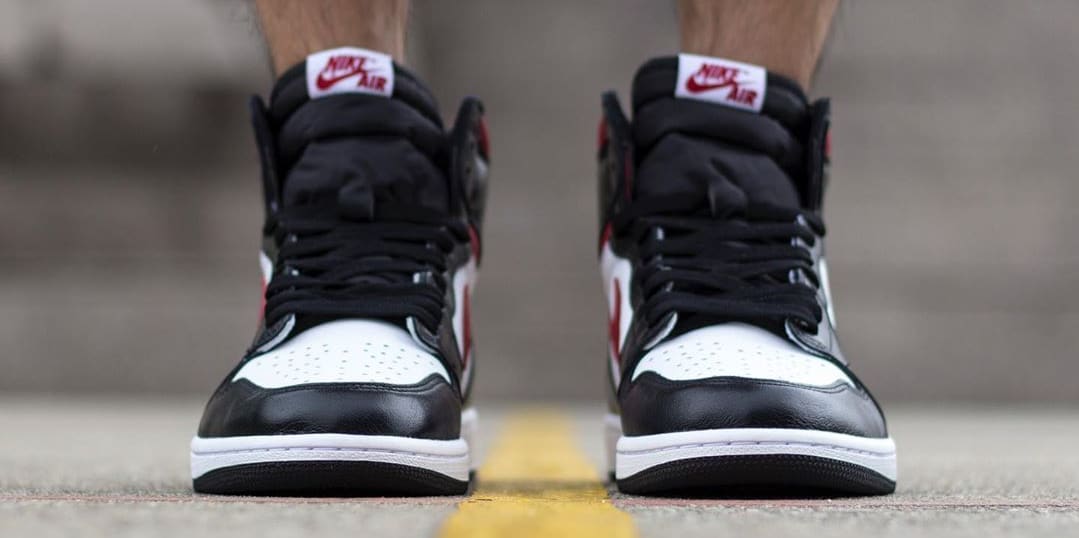 air jordan 1 retro high og black white gym red sail
