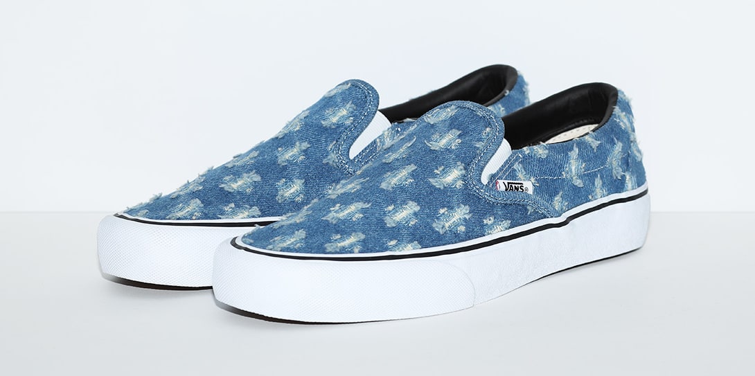 blue denim vans