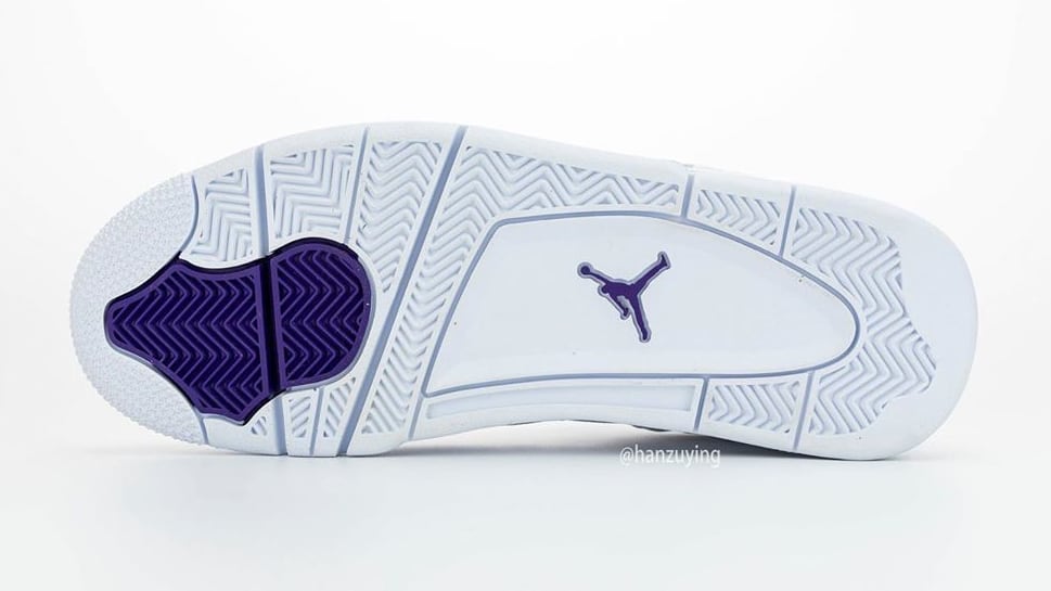 Air Jordan 4 Court Purple Release Date CT8527-115 Sole