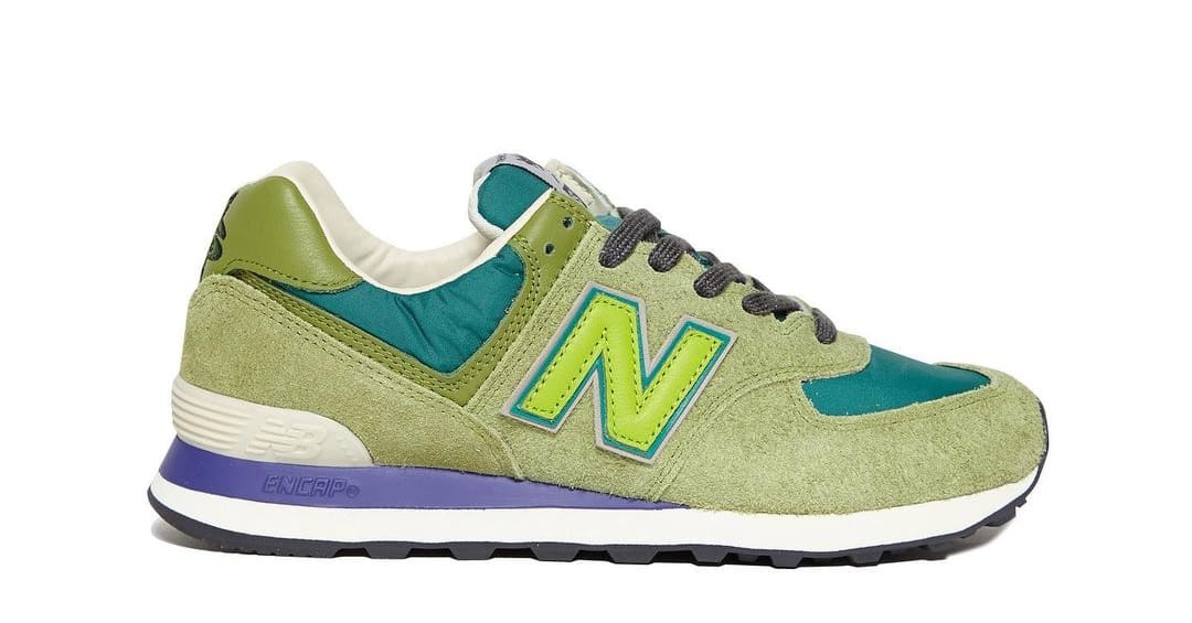 Stray Rats x New Balance 574 Green (Lateral)