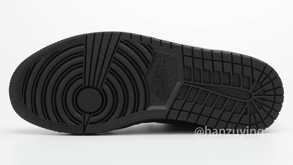 Air Jordan 1 High Black Gold Patent Release Date 555088-032 Sole