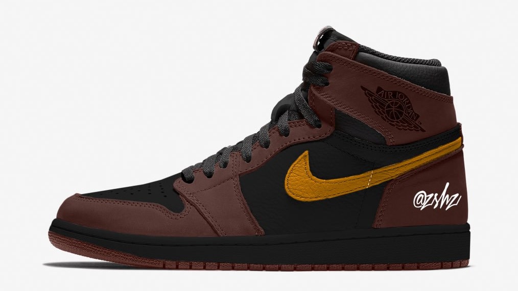 brown and orange jordan 1