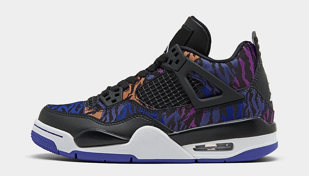 black purple orange jordans