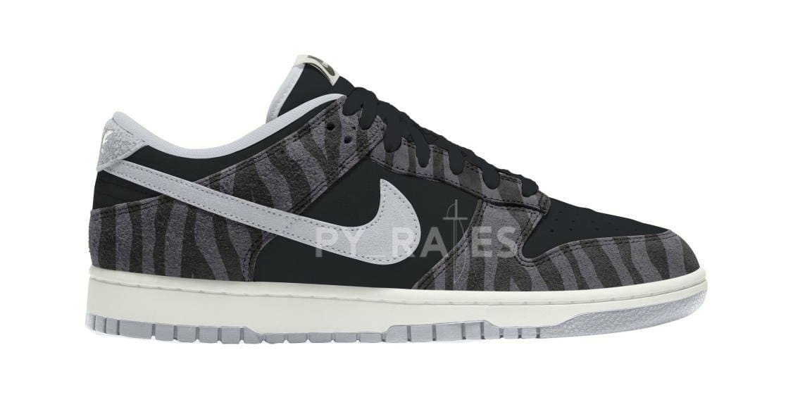 Nike Dunk Low 'Animal Pack' 2021 Black Mock-up