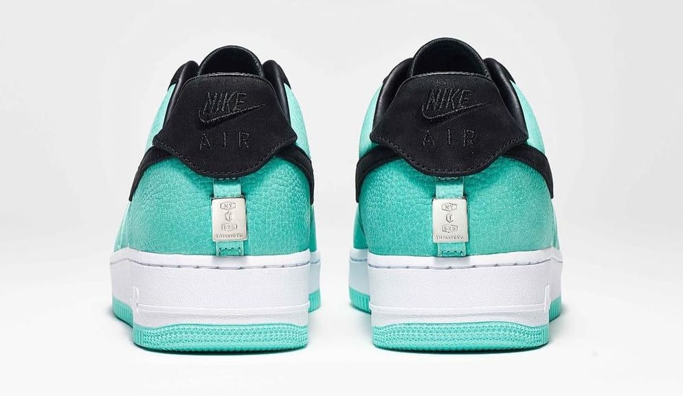 Tiffany and Co. x Nike Air Force 1 1837 Friends and Family (Heel)