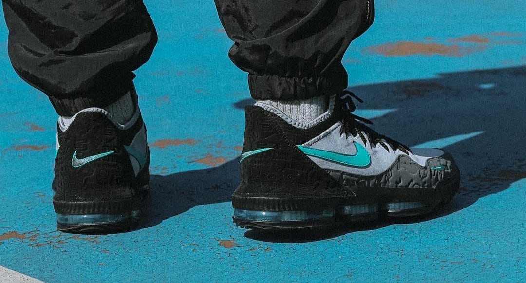 nike lebron xvi low clear jade