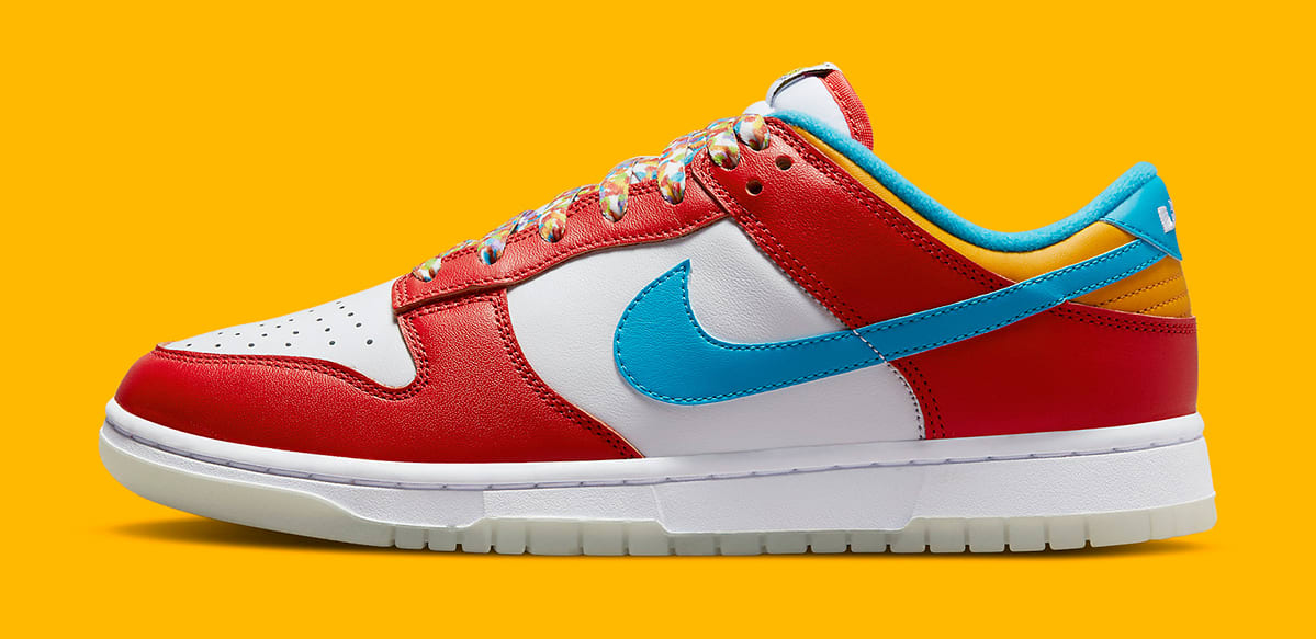 LeBron James x Fruity Pebbles x Nike Dunk Low Lateral