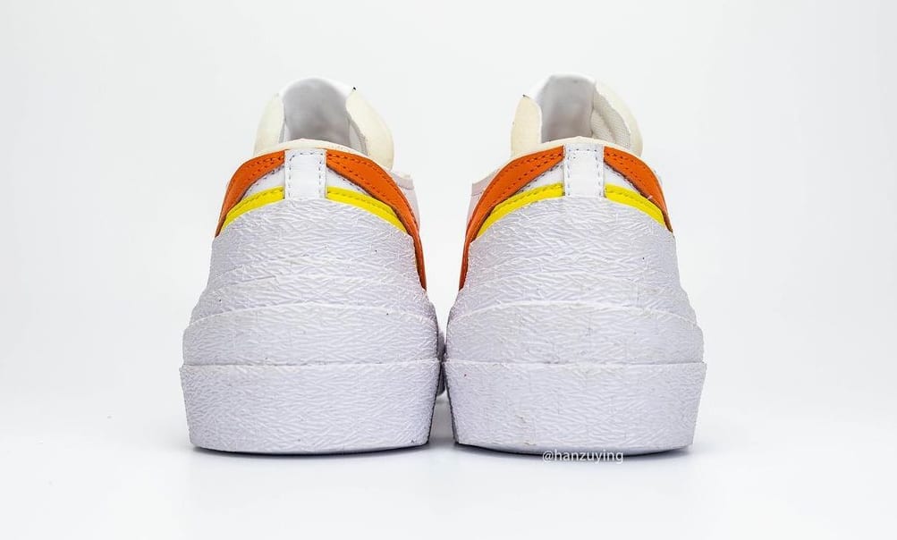 Sacai x Nike Blazer Low 'Magma Orange' DD1877-100 Heel