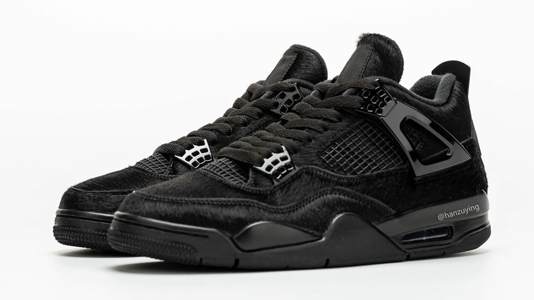 Air Jordan 4 Black Cat Pony Hair Release Date CK2925-001 Pair