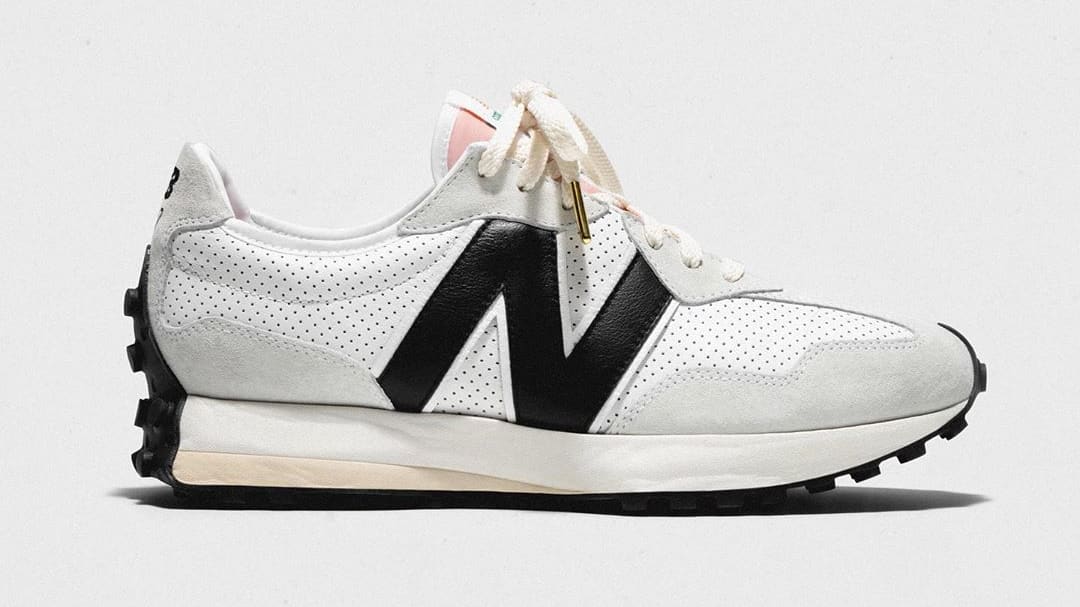 New balance 327 casablanca white black