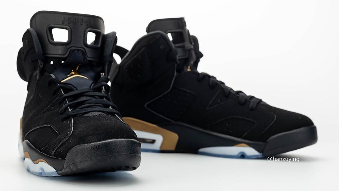 air jordan 6 dmp retro vi black metallic gold