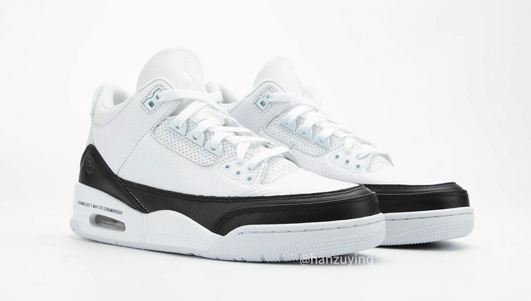 Fragment x Air Jordan 3 'White/Black' Release Date DA3595-100 | Sole ...