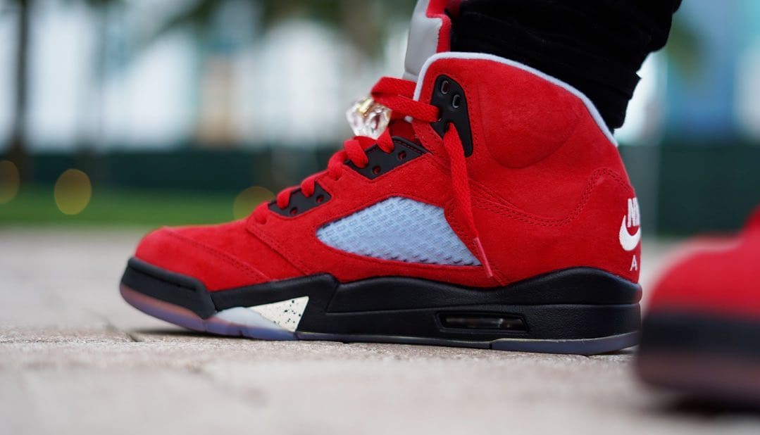 trophy room jordan 5 red