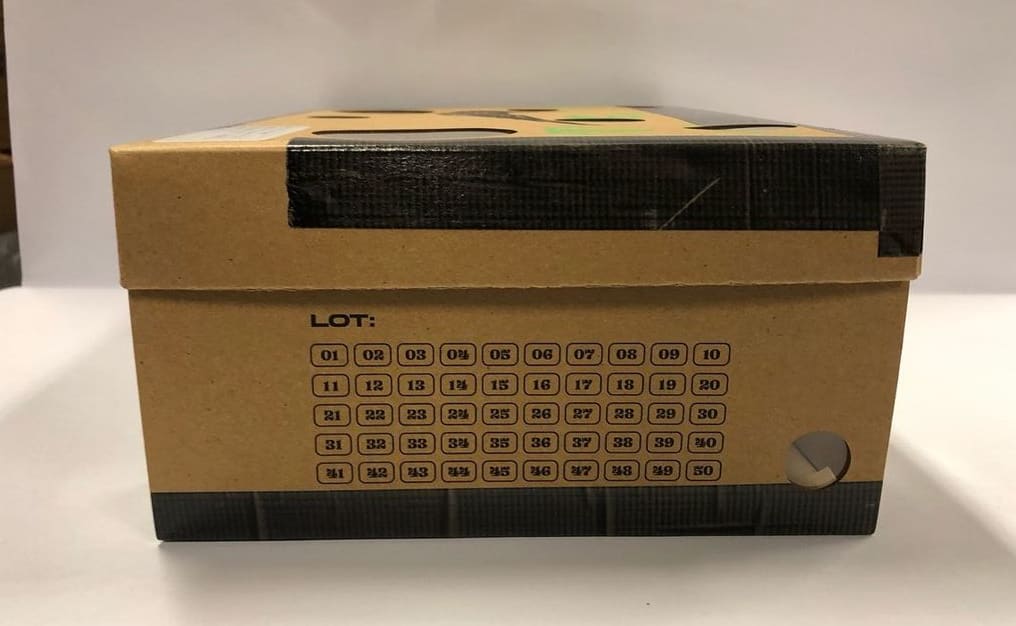 off white dunks shoe box