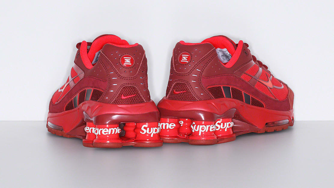 Supreme x Nike Shox Ride 2 'Red' Heel