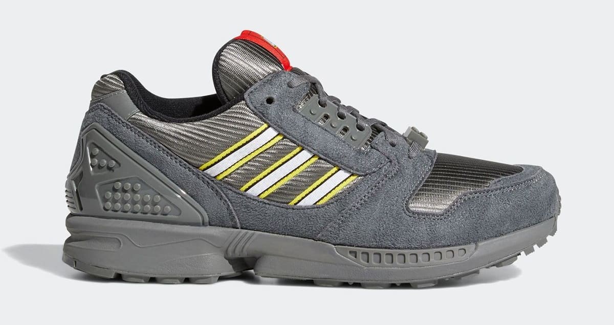 Lego x Adidas ZX 8000 Grey Lateral