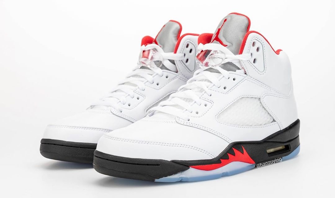 Air Jordan 5 'Fire Red/Silver Tongue' Retro 2020 DA1911-102 Release ...