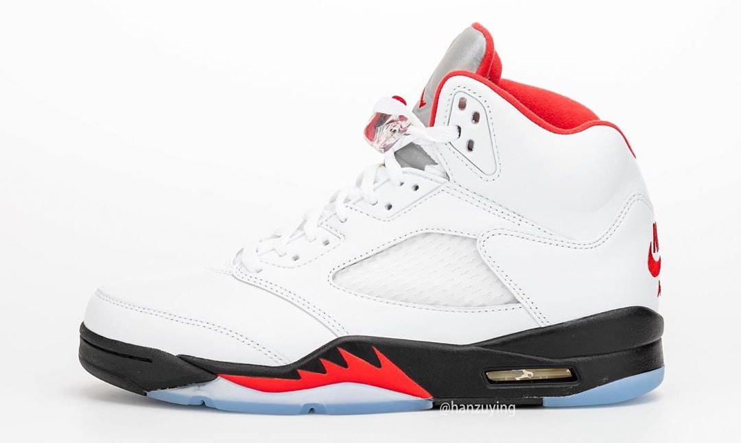 Air Jordan 5 'Fire Red/Silver Tongue' Retro 2020 DA1911-102 Release ...