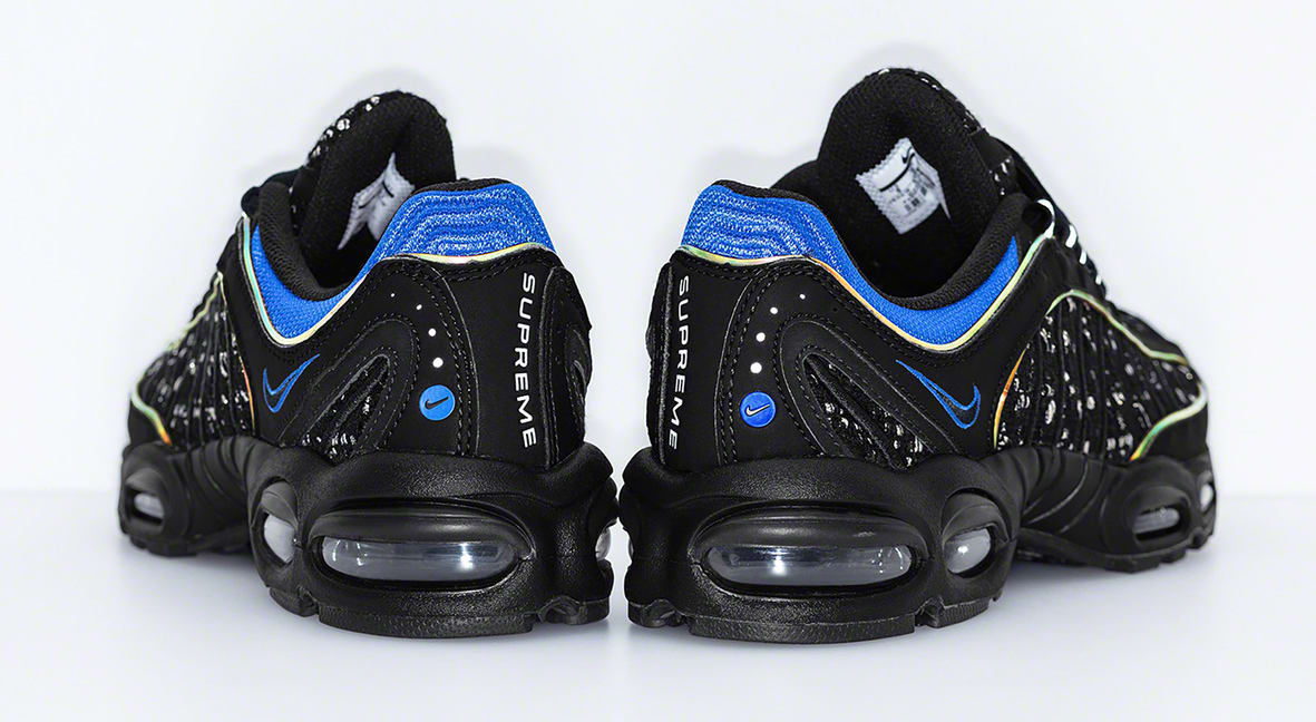 supreme x nike air max tailwind 4 black hyper cobalt