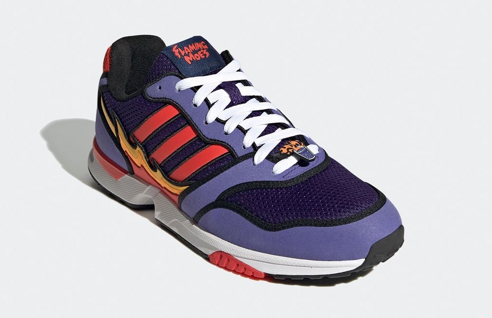 The Simpsons x Adidas ZX 1000 'Flaming Moe's' H05790 Front