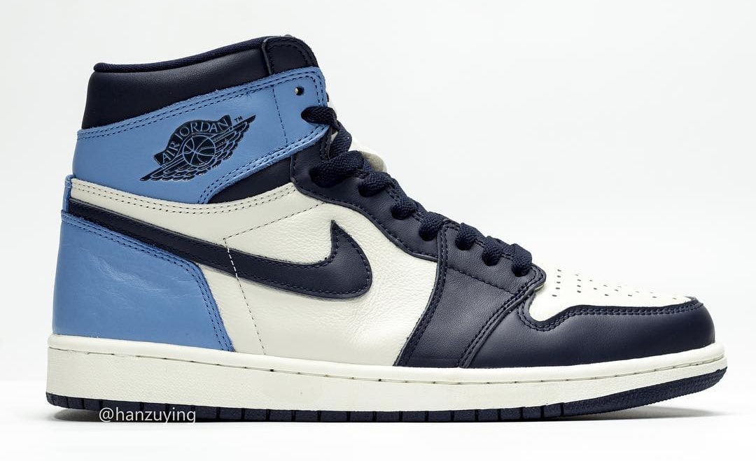 Air Jordan 1 'Sail/Obsidian-University Blue' 555088-140 Release Date ...