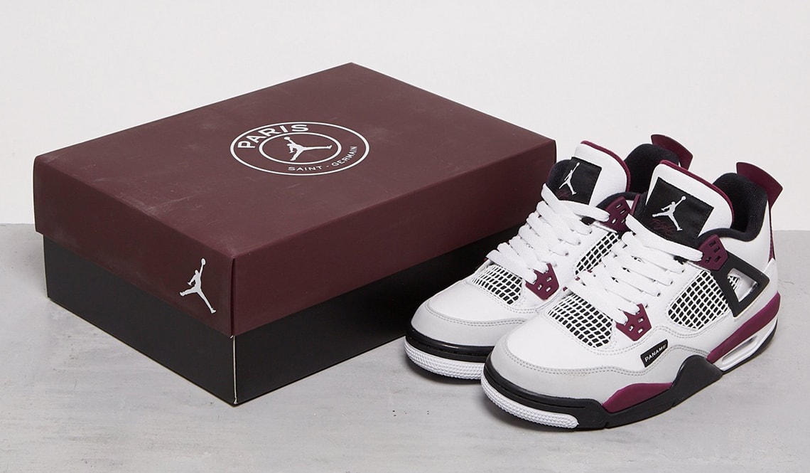 Air Jordan 4 GS 'PSG' Data de lançamento CZ5624-100 Front