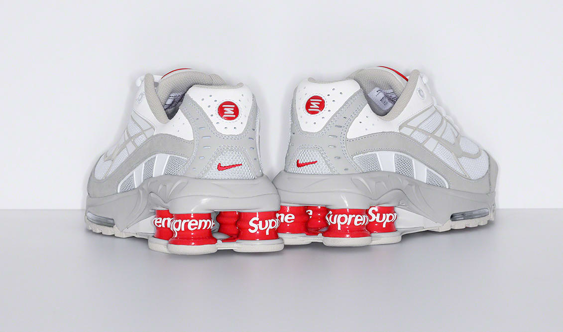 Supreme x Nike Shox Ride 2 'White' Heel