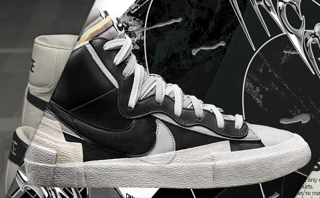 sacai nike blazer black