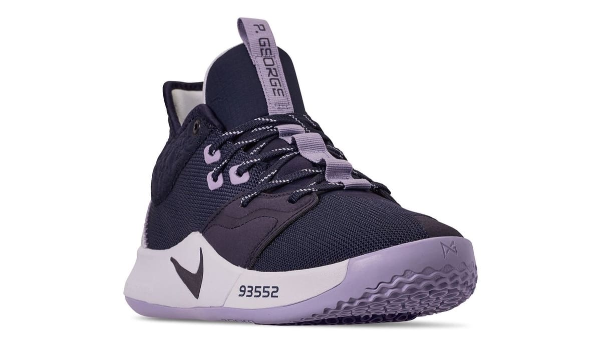 paul george purple sneakers