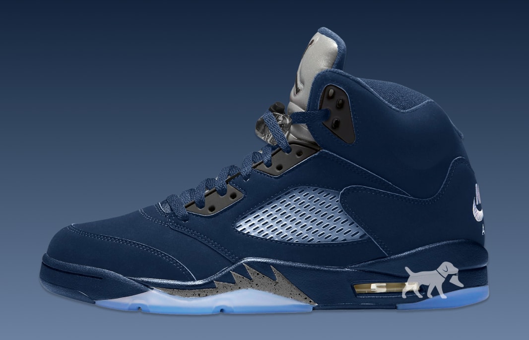 Air Jordan 5 'Reverse Georgetown' Mockup