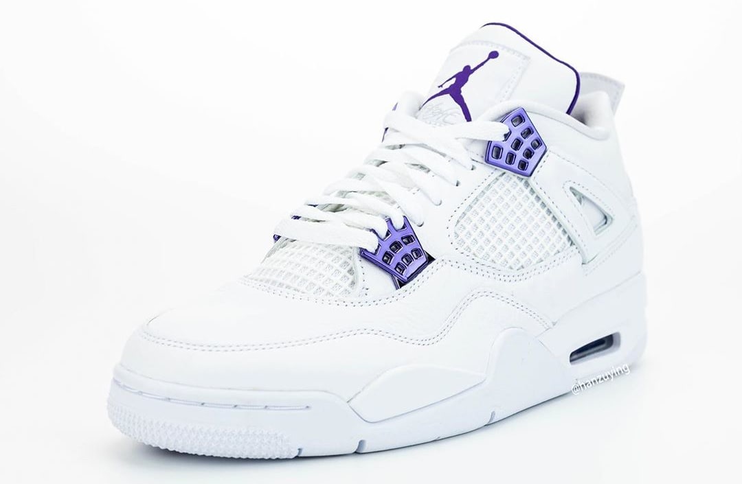 Air Jordan 4 Court Purple Release Date CT8527-115 Tongue