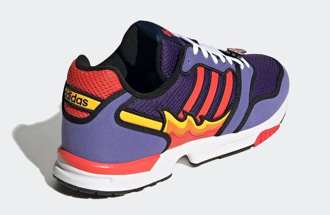The Simpsons x Adidas ZX 1000 'Flaming Moe's' H05790 Heel