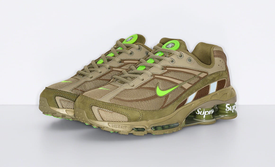neon green nike shox