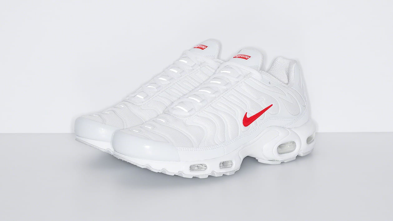 Supreme x Nike Air Max Plus 'White' Pair