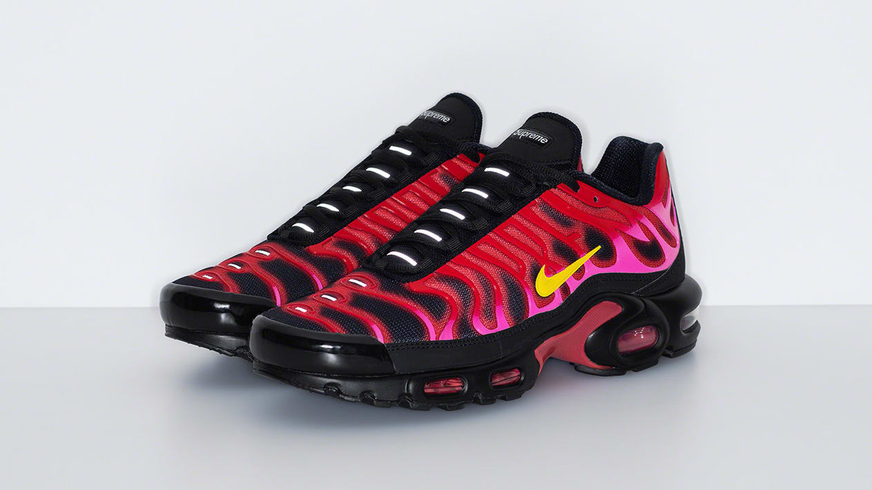 Par Supreme x Nike Air Max Plus 'Vermelho'