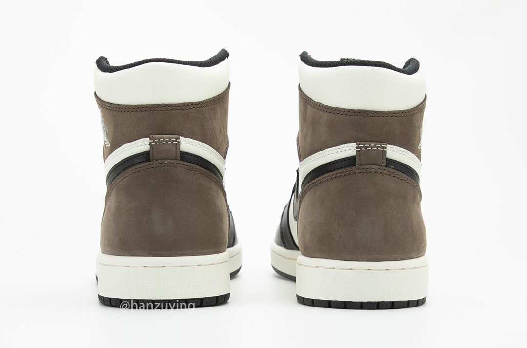 Air Jordan 1 Retro High OG 'Dark Mocha' 555088-105 Heel