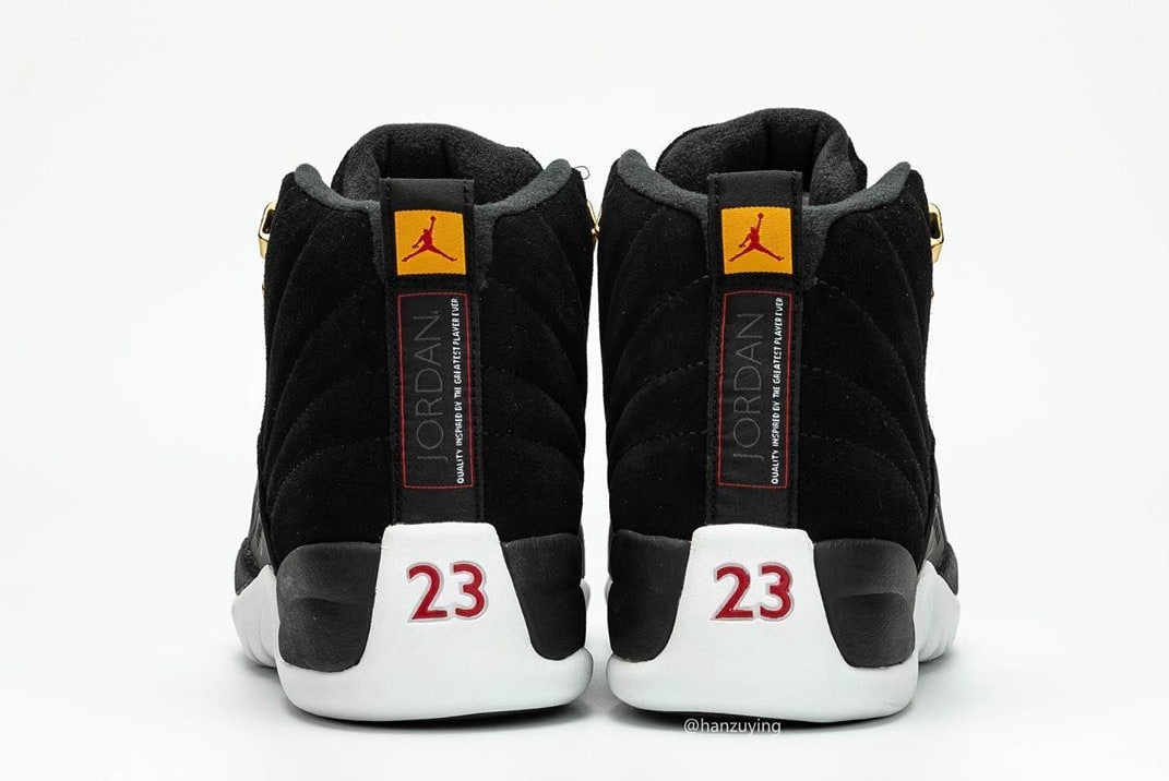 Air Jordan 12 Retro 'Reverse Taxi' 130690-017 (Heel)