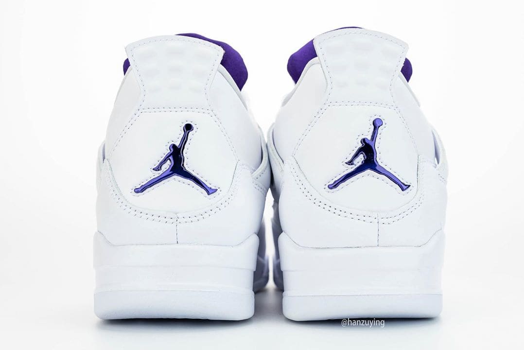 Air Jordan 4 Court Purple Release Date CT8527-115 Heel