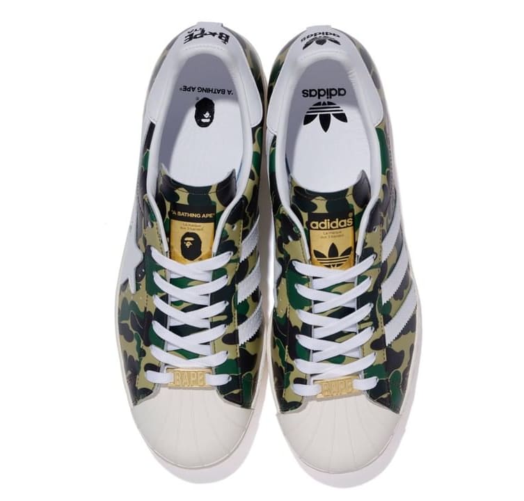 Bape and Adidas Set To Release New “Green Camo” Superstar | Audibl Wav