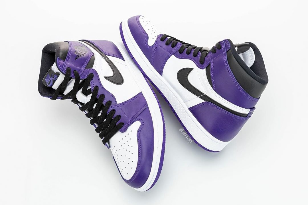 jordan retro 1 purple and white